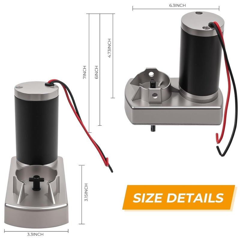 Donpida RV Slide Out Motor Compatible with Lippert Through Frame Slide-Out System, 18:1 Gear Ratio 12V 30A, Replaces 131903, 168956, 295380, RP-785615, M-8910 - Image 3